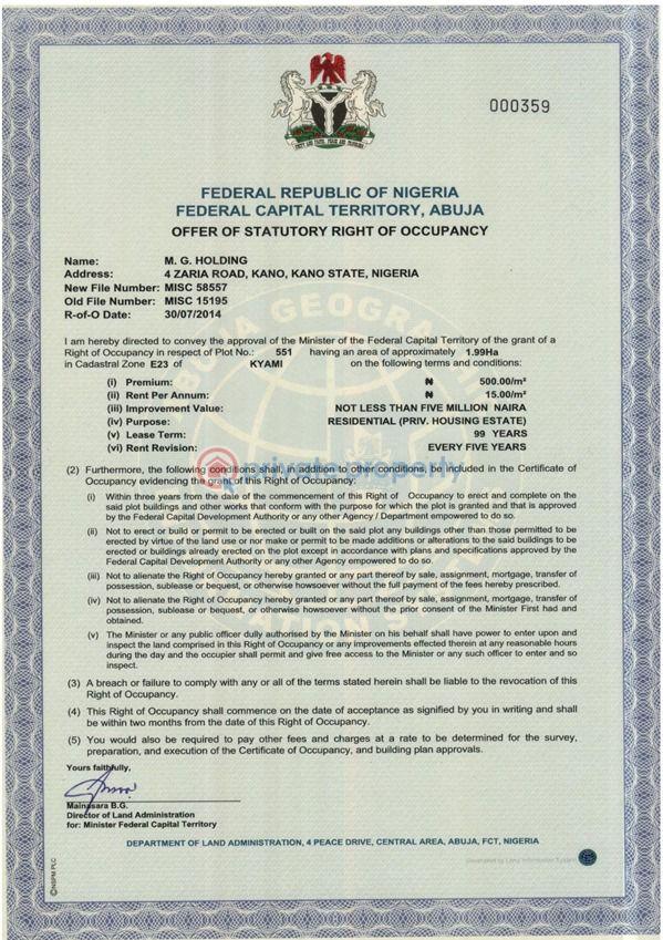 Commercial Land For Sale Kyami Abuja Phase 4 