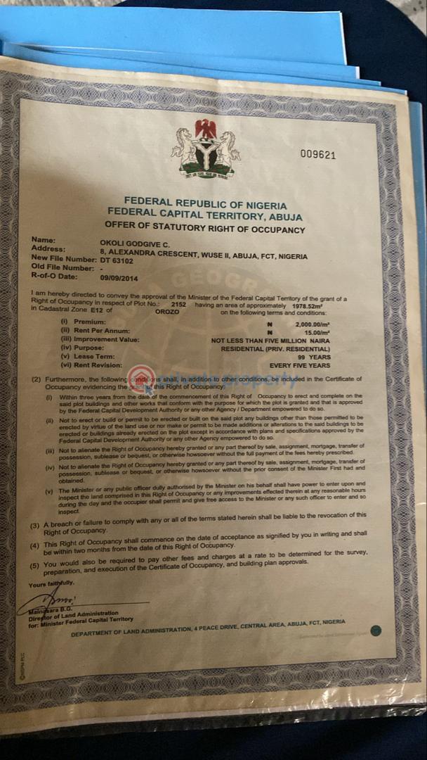 Residential Land For Sale Nyanya Abuja Phase 4 