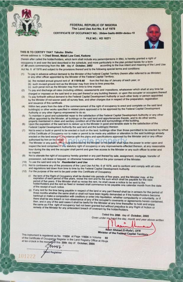 Residential Land For Sale Kaura Abuja Phase 2  - 1