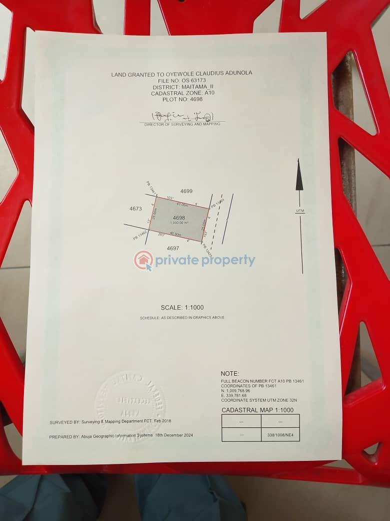 Land For Sale Maitama Abuja Phase 1 