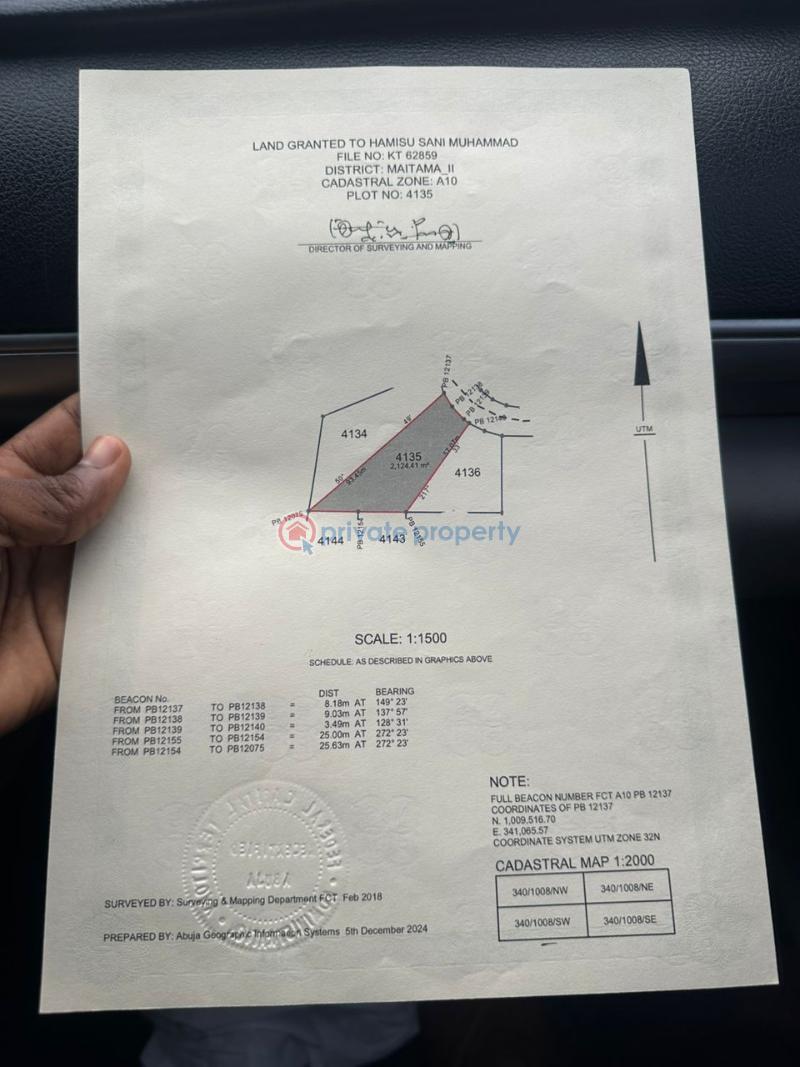 Residential Land For Sale Maitama Abuja Phase 1 