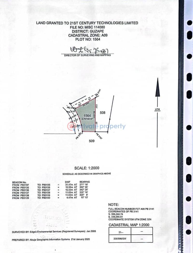 Mixed use Land For Sale Guzape Abuja Phase 1 