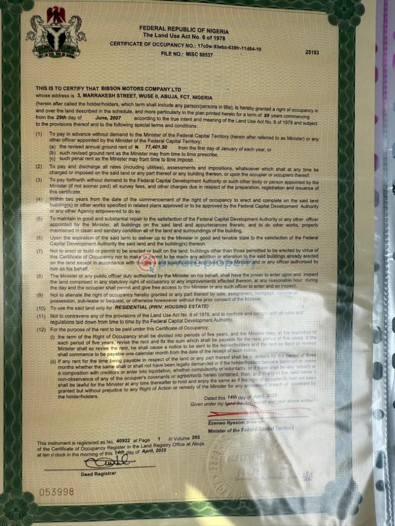 Plot of land - 1 Land For Sale Katampe Main Abuja Phase 2  - 1