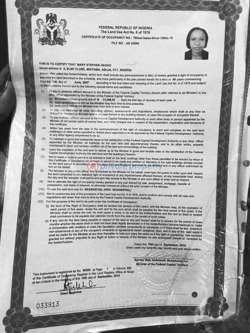 Plot of land - 1 Residential Land For Sale Mabuchi Abuja Phase 2  - 1