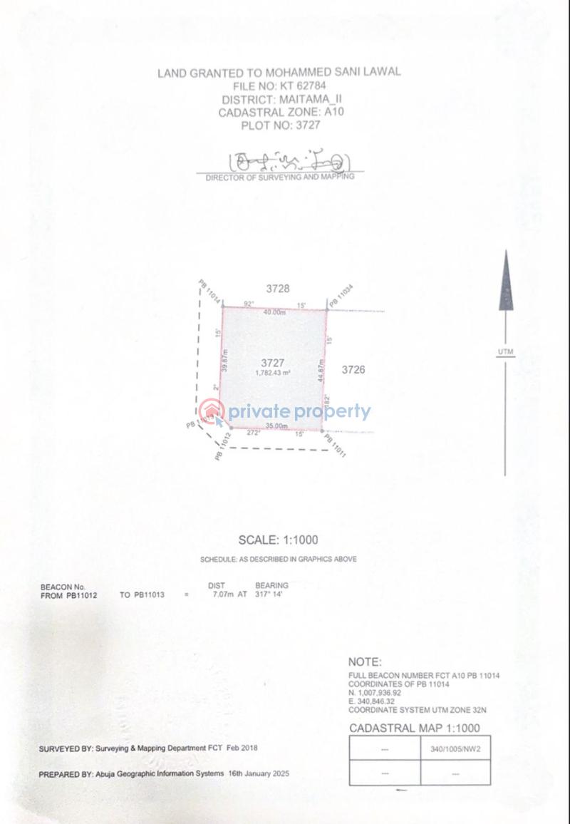 Residential Land For Sale Maitama Abuja Phase 1 