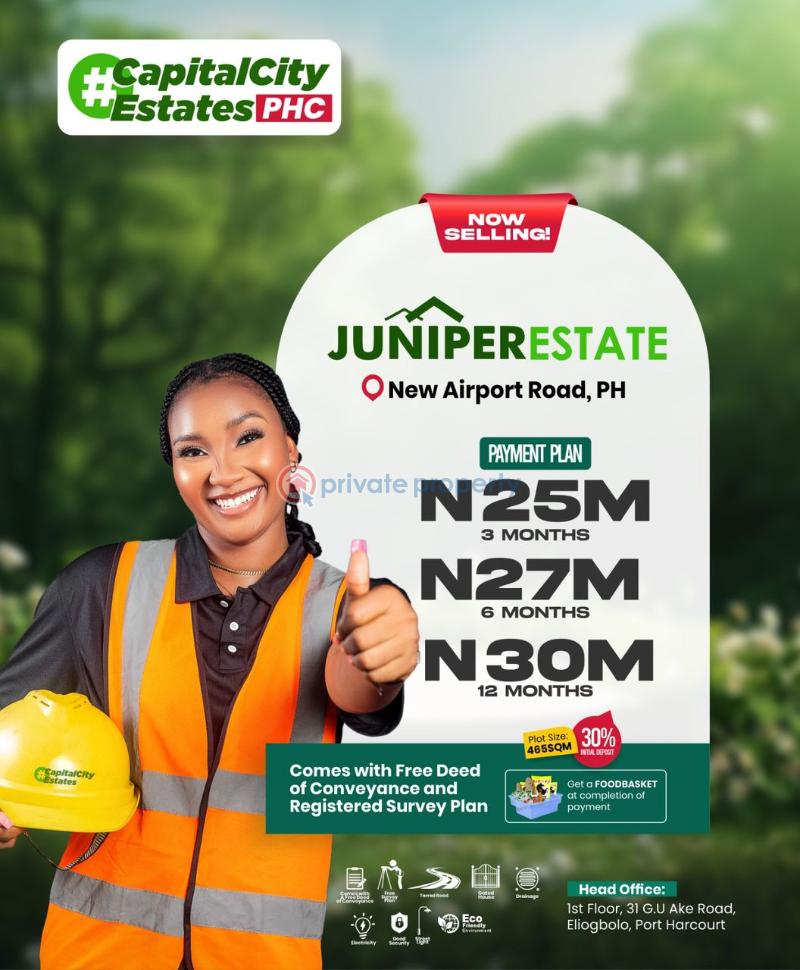 Residential Land For Sale New Airport Road Port Harcourt Rivers