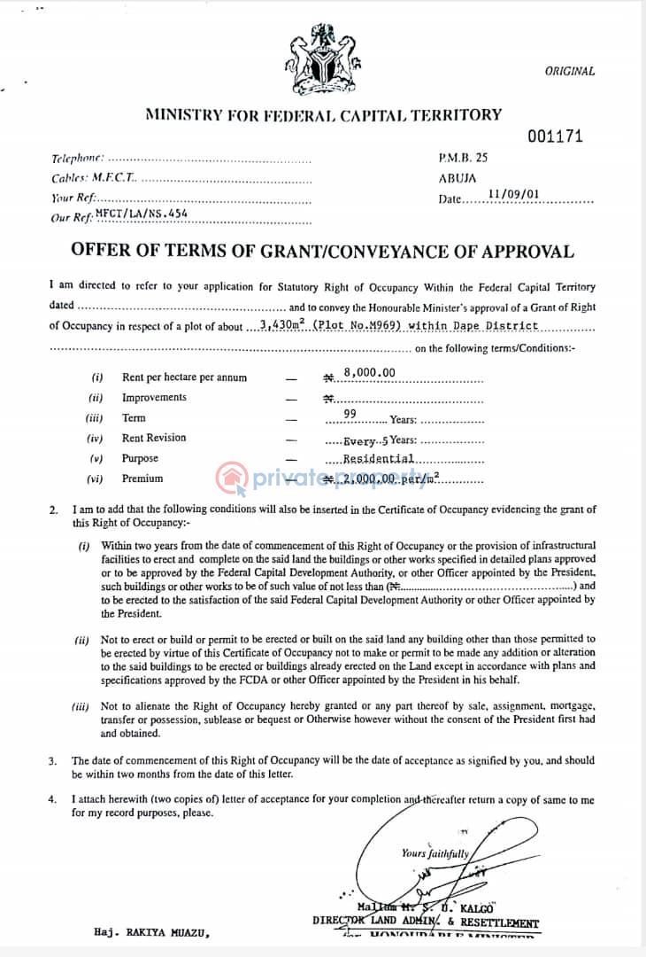 Plot of land - 1 Land For Sale Dape Abuja Phase 3  - 1