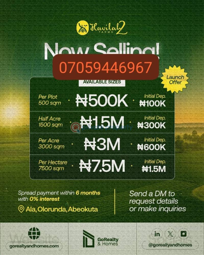 Commercial Land For Sale Olorunda Corridor Close To Aiyetoro Abeokuta Ogun