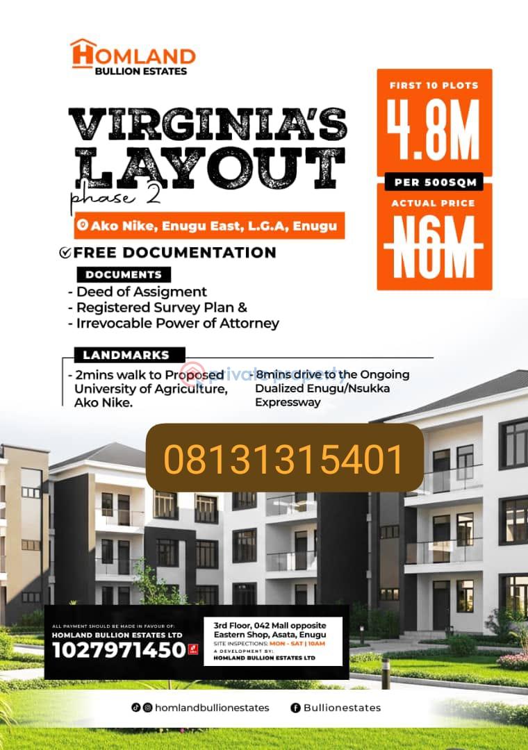 Mixed use Land For Sale Agbogazi Nike Enugu East Enugu Suburb Enugu Area 