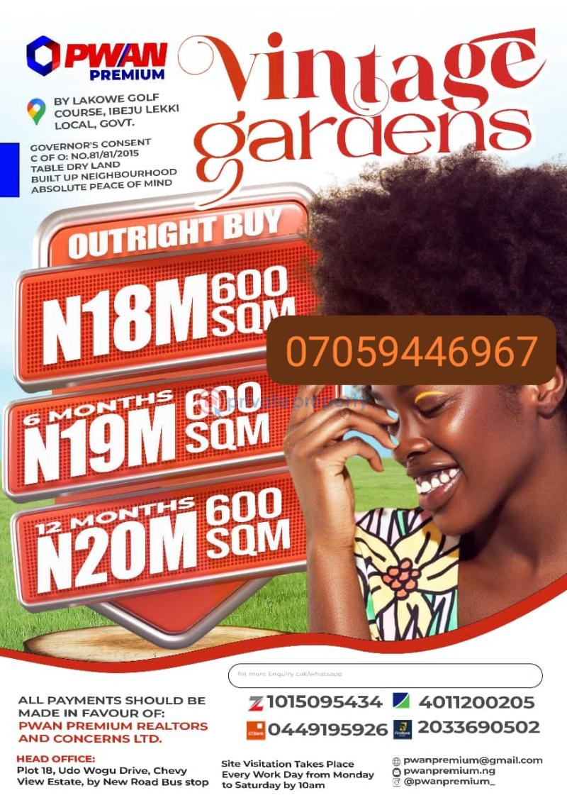 Mixed use Land For Sale By Lakowe Golf Course Ibeju Lekki Ibeju-Lekki Lagos