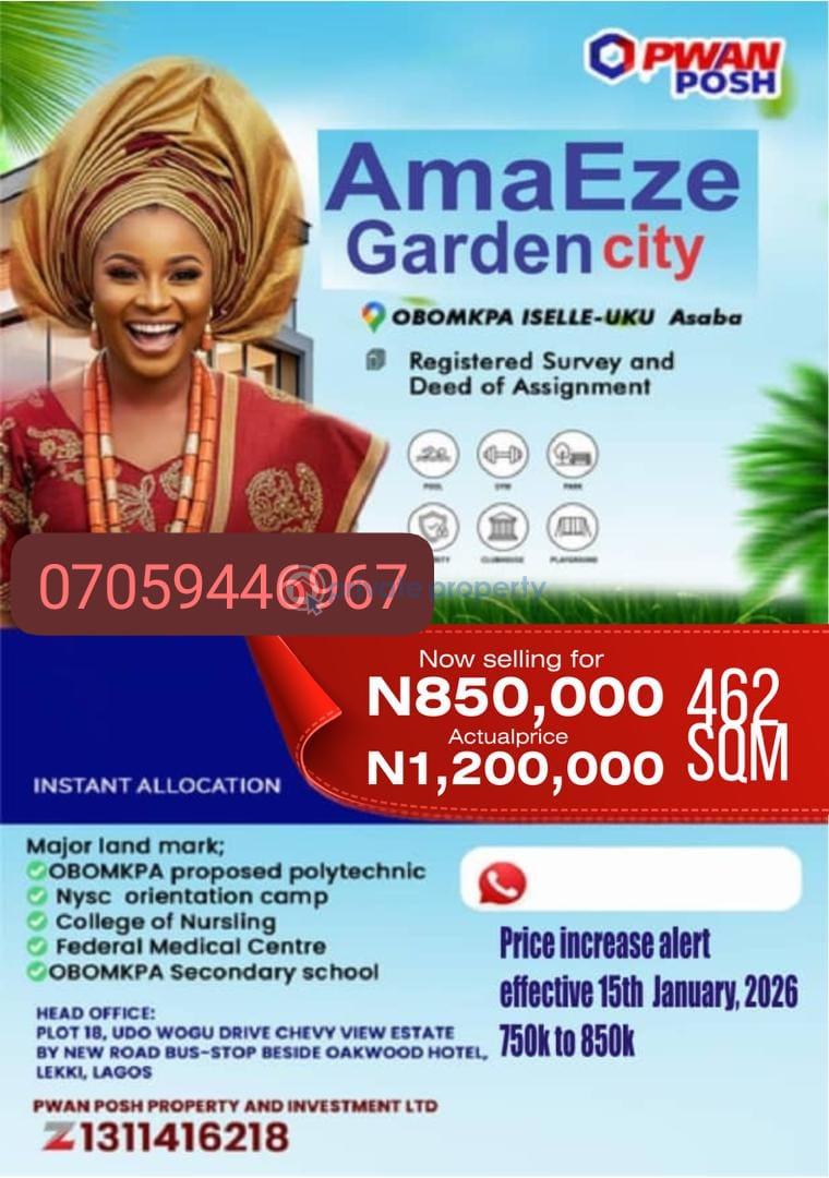 Mixed use Land For Sale Obomkpa Iselle Uku Aniocha Delta