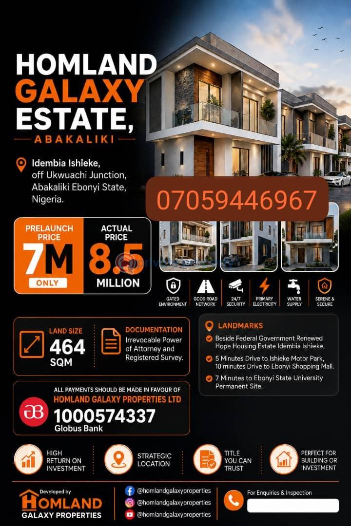 Mixed use Land For Sale Idembia Ishieke Off Ukwuachi Junction Ebonyi Area 