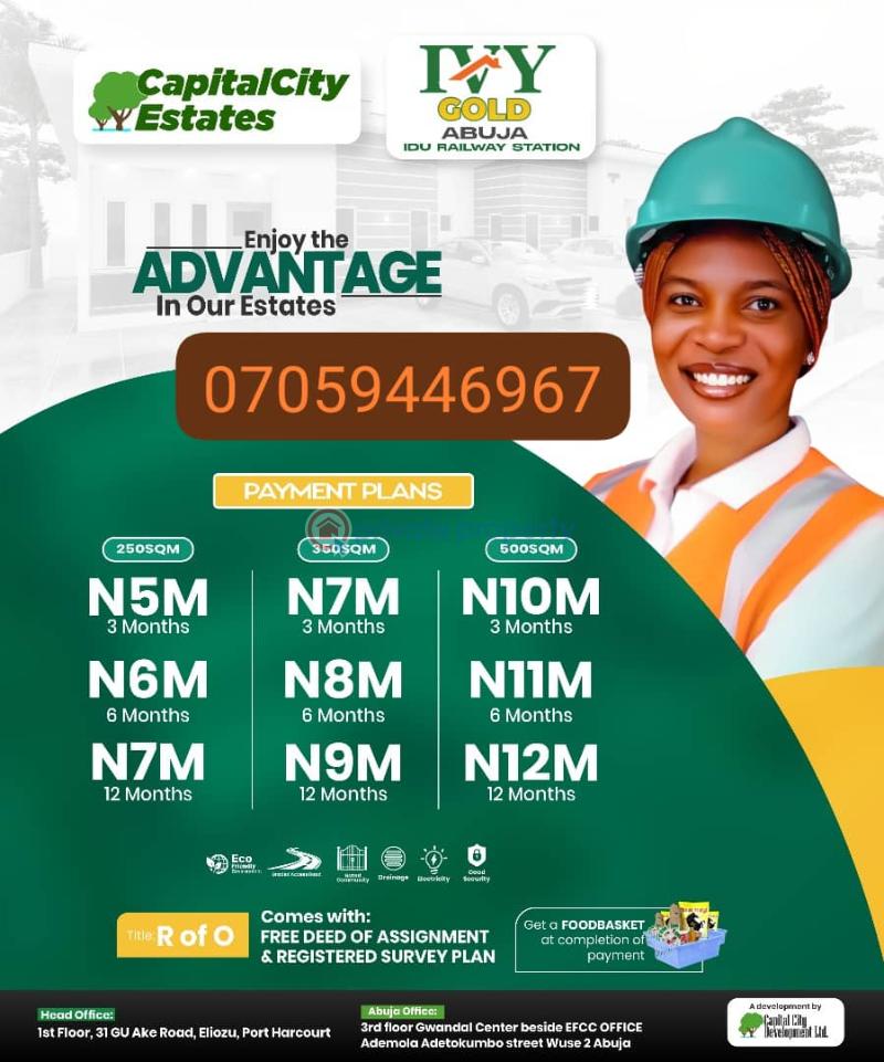 Mixed use Land For Sale Idu Abuja Phase 4 