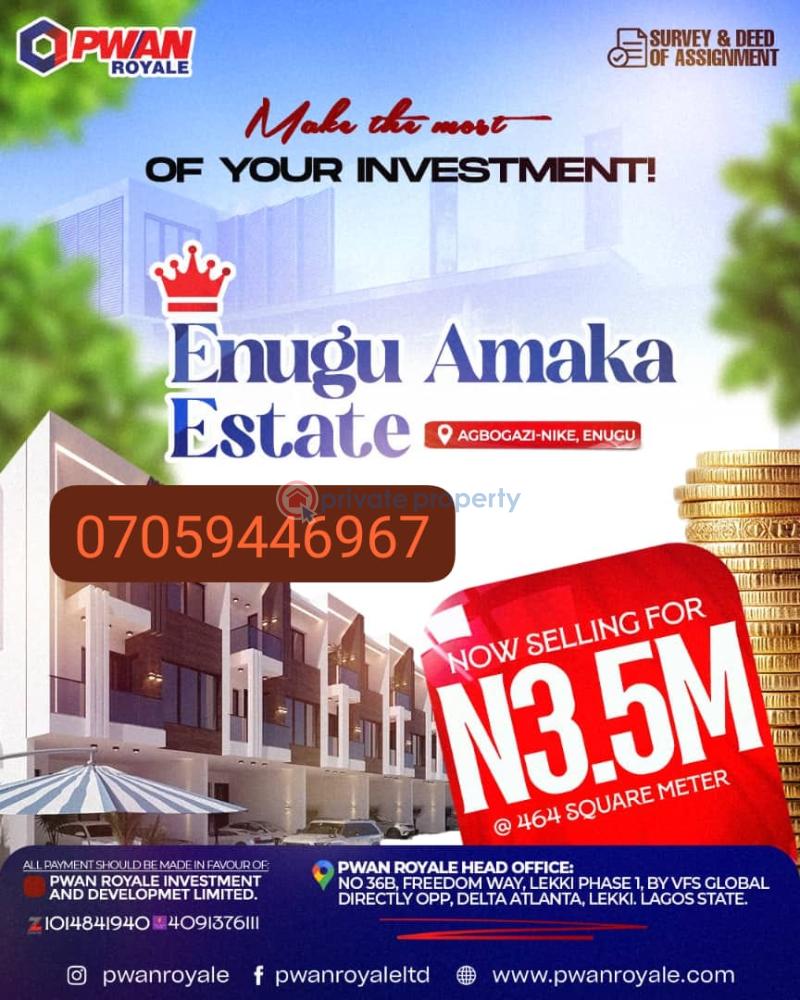 Mixed use Land For Sale Agbogazi Nike Enugu Area 