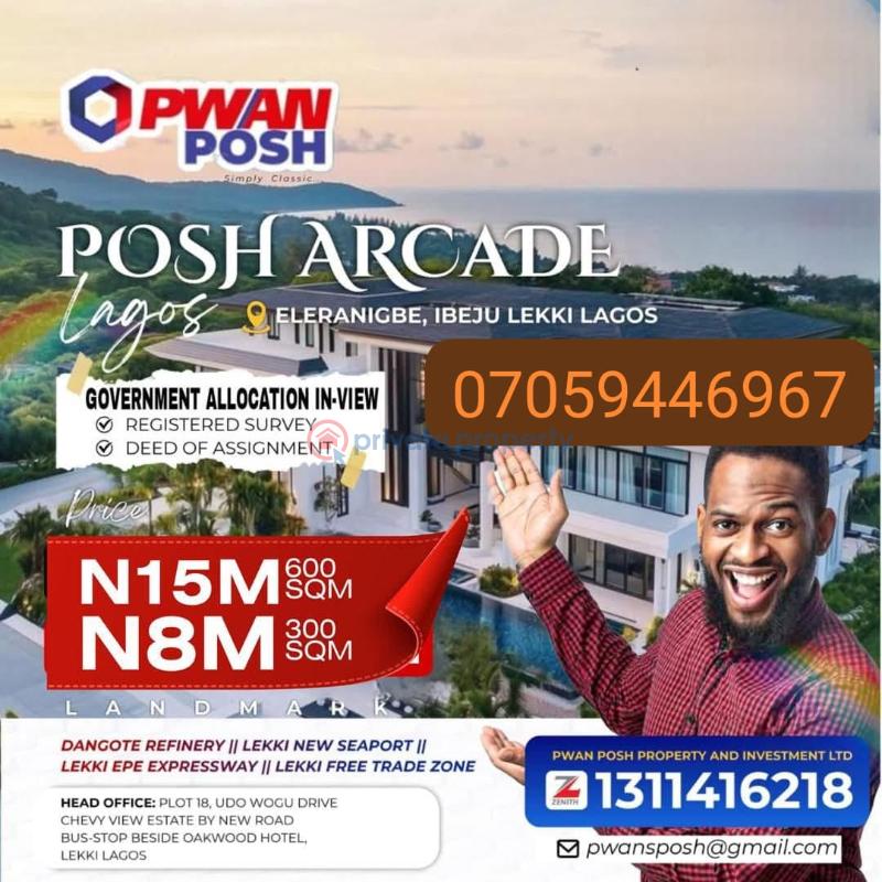 Mixed use Land For Sale Eleranigbe Eleran Igbe Ibeju-Lekki Lagos