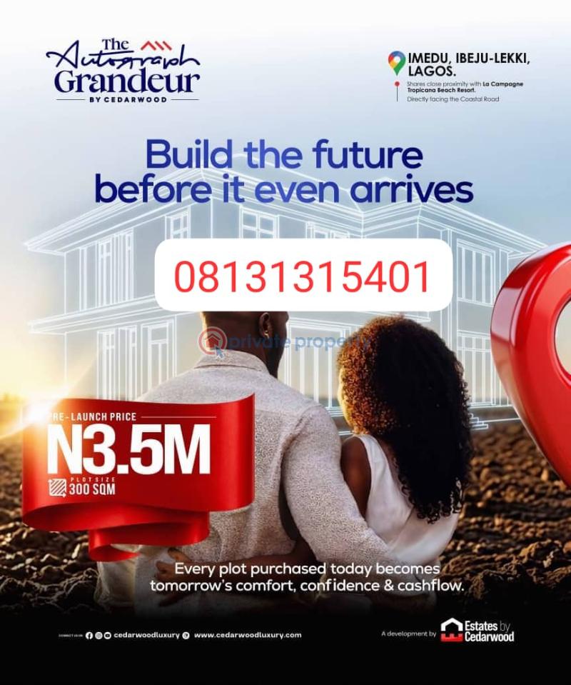 Mixed use Land For Sale Imedu, Close To Coastal Road Ibeju-Lekki Lagos