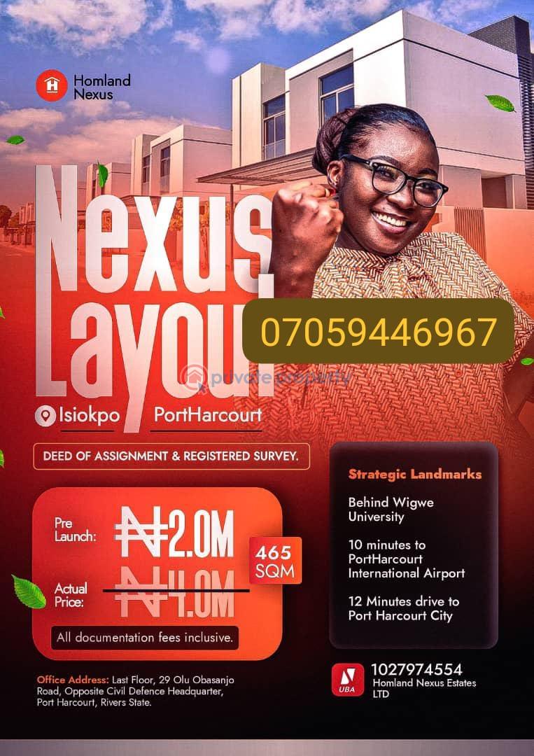 Mixed use Land For Sale Behind Wigwe University Ikwerre Rivers 