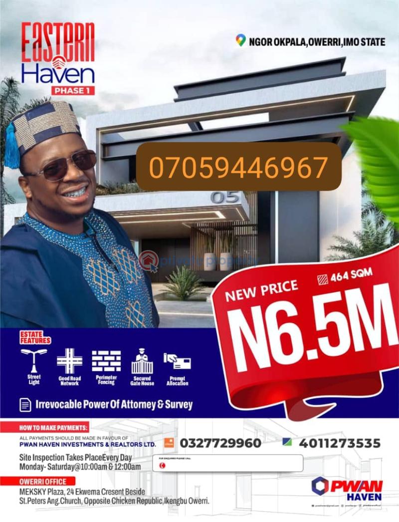 Mixed use Land For Sale Along Airport Road Ngor-Okpala Imo