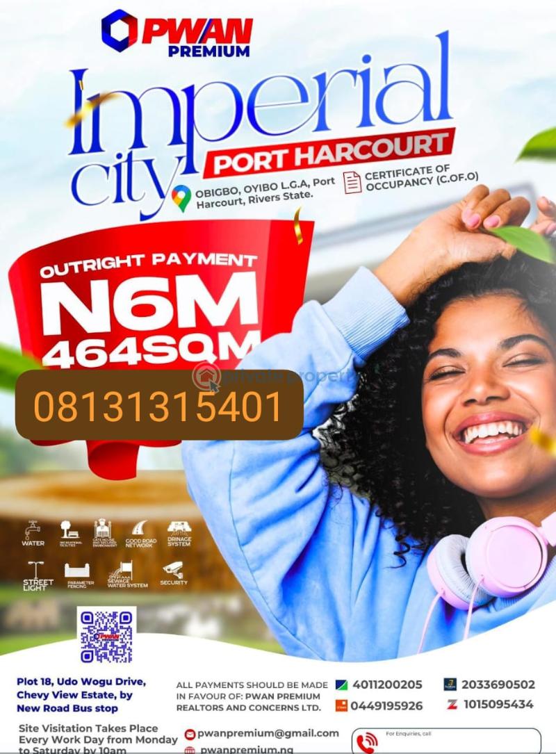 Mixed use Land For Sale Obigbo Rivers 