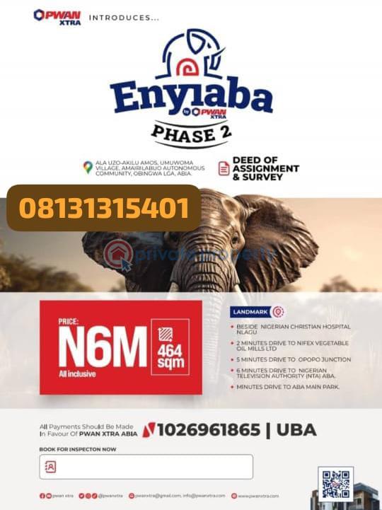 Mixed use Land For Sale Ala Uzo Akilu Amos Umuwoma Village Amairilabuo Autonomous Community. Obi Nwa Abia - 0