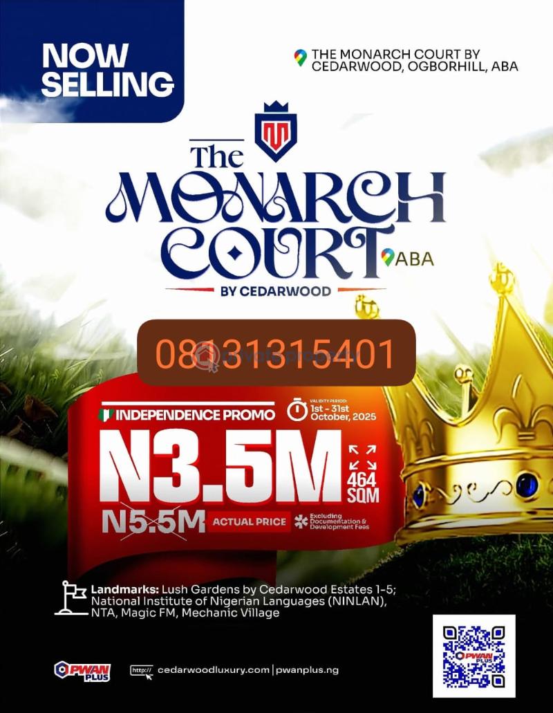Mixed use Land For Sale Close To Magic Fm Obi Nwa Abia