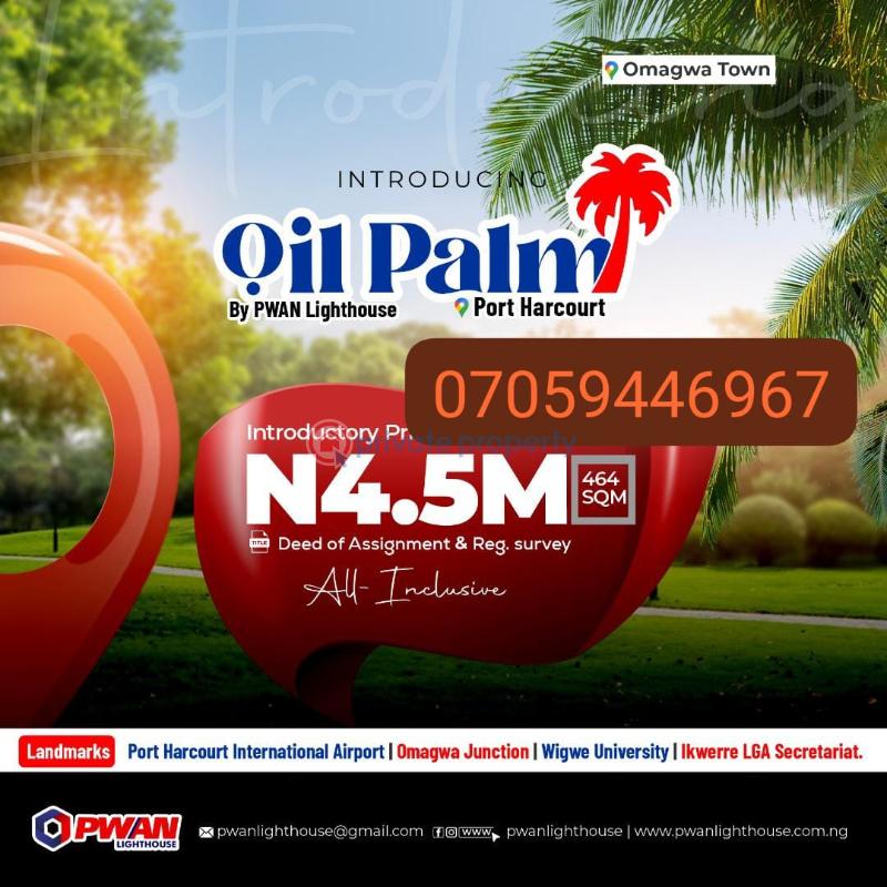 Mixed use Land For Sale Close To Omagwa Junction Ikwerre Rivers 