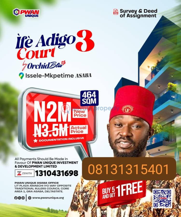 Mixed use Land For Sale Edo Otulu Ogwashi Aniocha Delta