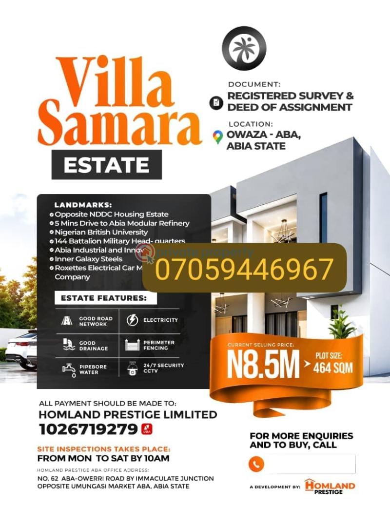 Land For Sale Opposite Nddc Housing Estate Ukwa West Abia