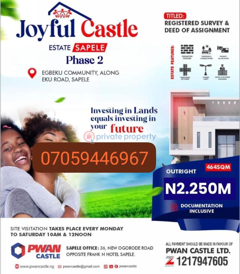 Mixed use Land For Sale Egbeku Community,along Eku Road Sapele Sapale Delta