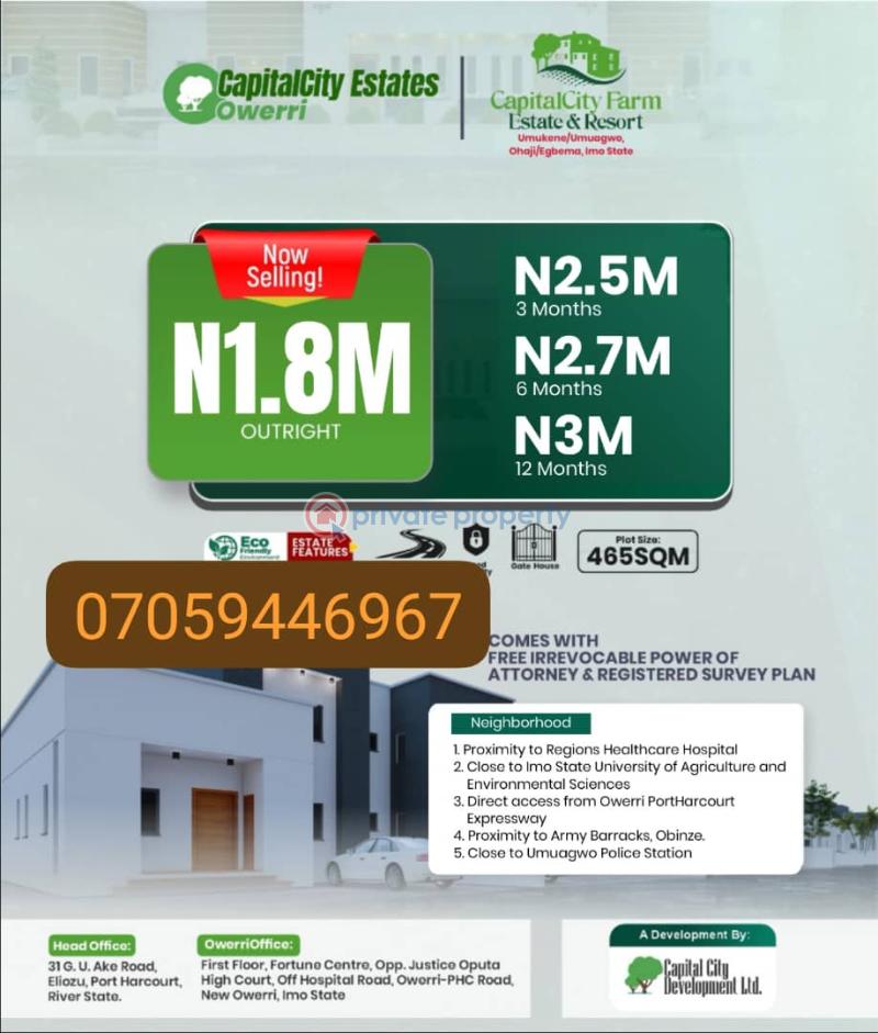 Mixed use Land For Sale Umuokanne/umuagwo Ohaji/Egbema Imo