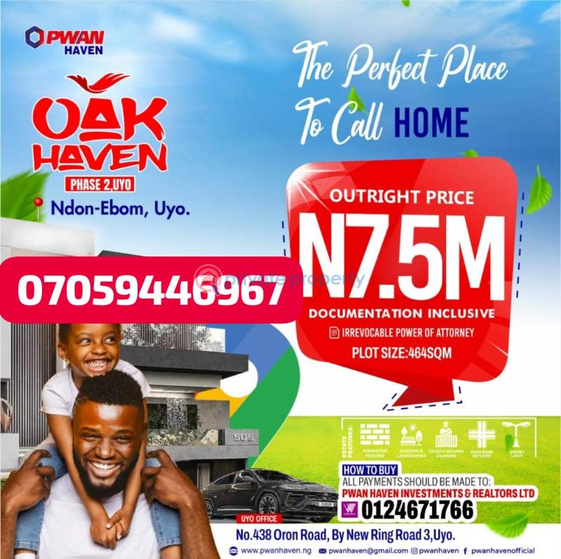 Mixed use Land For Sale Along Airport Road Uruan Akwa Ibom
