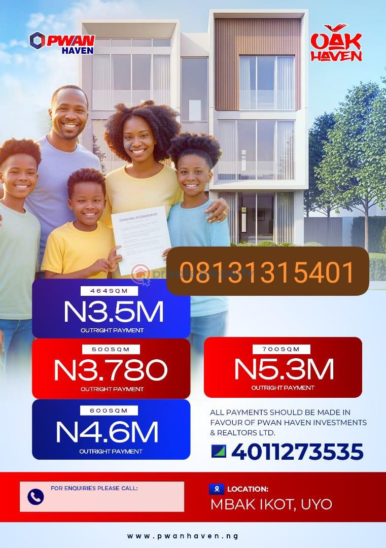 Mixed use Land For Sale Mbak Ikot Ibiono Ibom Akwa Ibom
