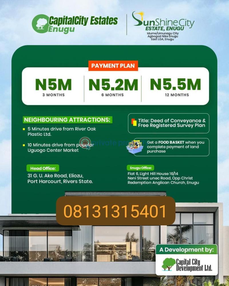 Mixed use Land For Sale Agbogazi Nike Enugu East Enugu Area 