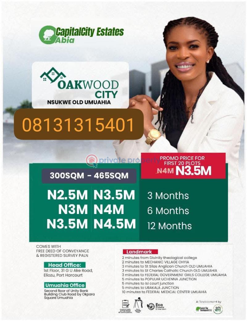 Mixed use Land For Sale Nsukwe Old Umuahia Umuahia South Abia