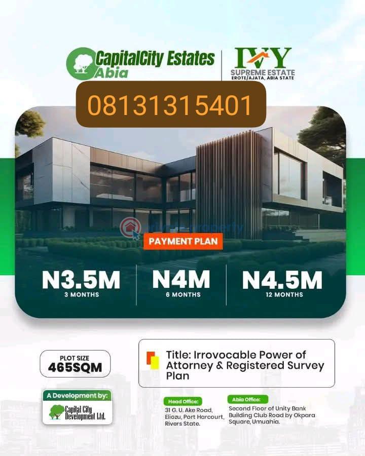 Mixed use Land For Sale Ereote Ajata Ibeku Along Bende Road Umuahia North Abia