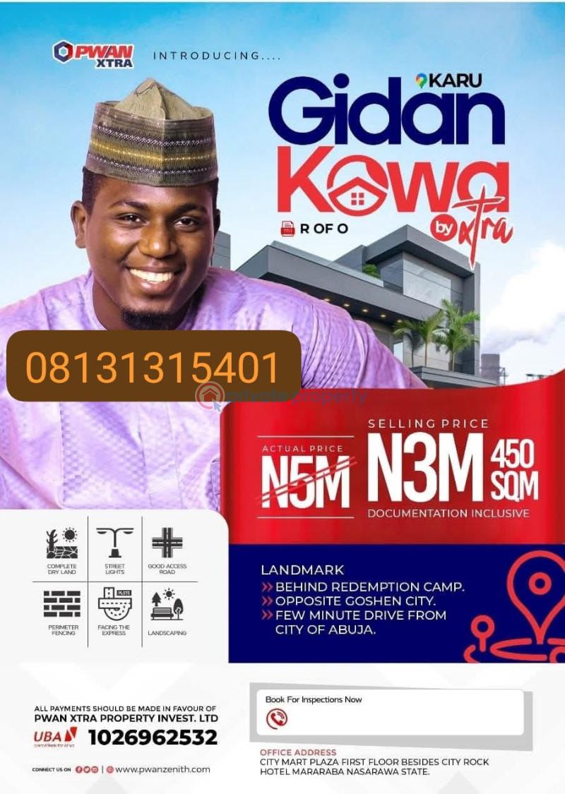 Mixed use Land For Sale Behind Redemption Camp Karu Nassarawa