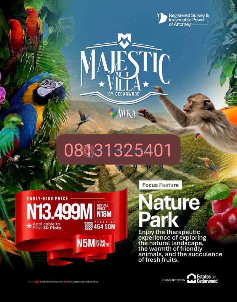 Residential Land For Sale Share Boundary With Enugu Agidi Anambra Area 