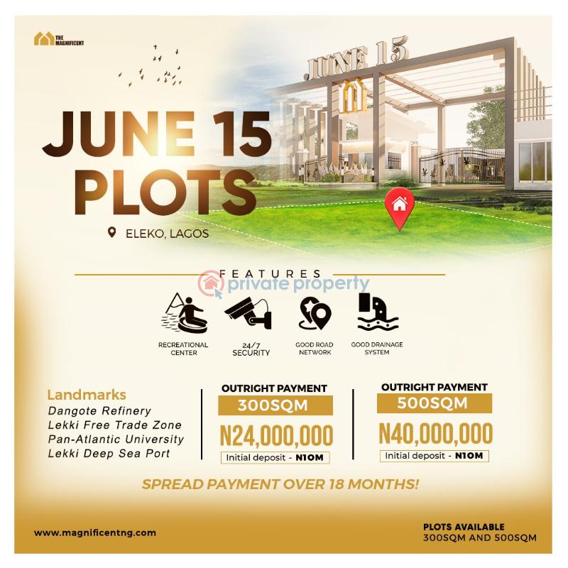 Residential Land For Sale Eleko Junction Ibeju Lekki Ele June 15 Eleko Eleko Ibeju-Lekki Lagos