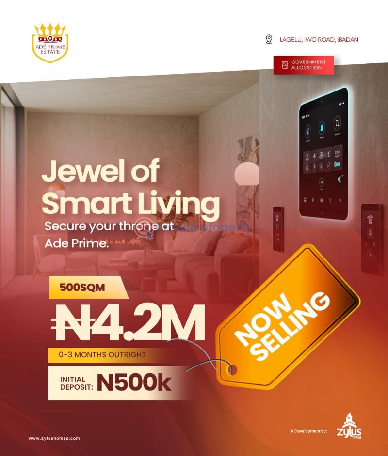 Residential Land For Sale Ade Prime Estate Lagelu Oyo - 0