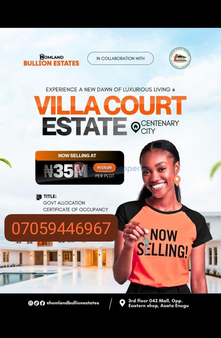 Residential Land For Sale Centinery City Enugu Area 