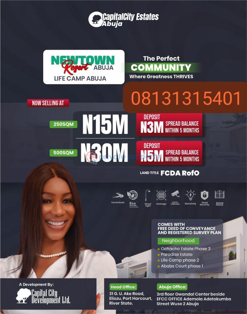 Residential Land For Sale Life Camp Phase 2 Life Camp Abuja Phase 3 