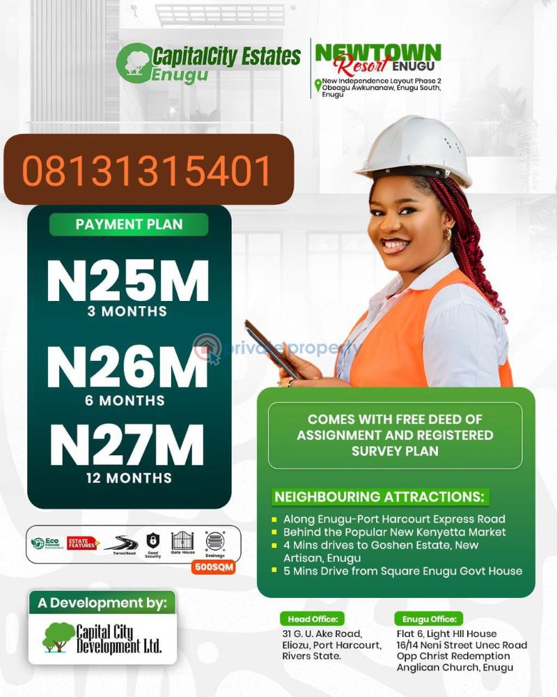 Mixed use Land For Sale Independence Layout Phase 2 Enugu Area 