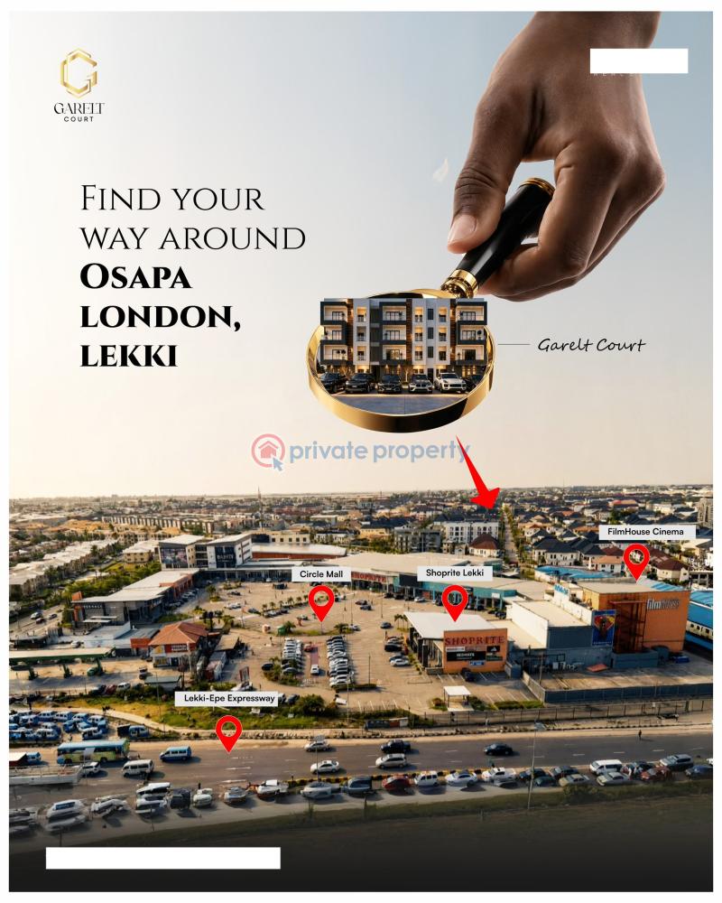 3 bedroom Block Of Flats For Sale Osapa London Lekki Axis Osapa London Lekki Lagos