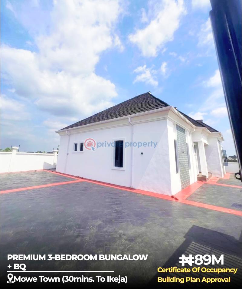3 bedroom Detached Bungalow For Sale Mowe, 30minutes From Ikeja Mowe Ogun area  - 3