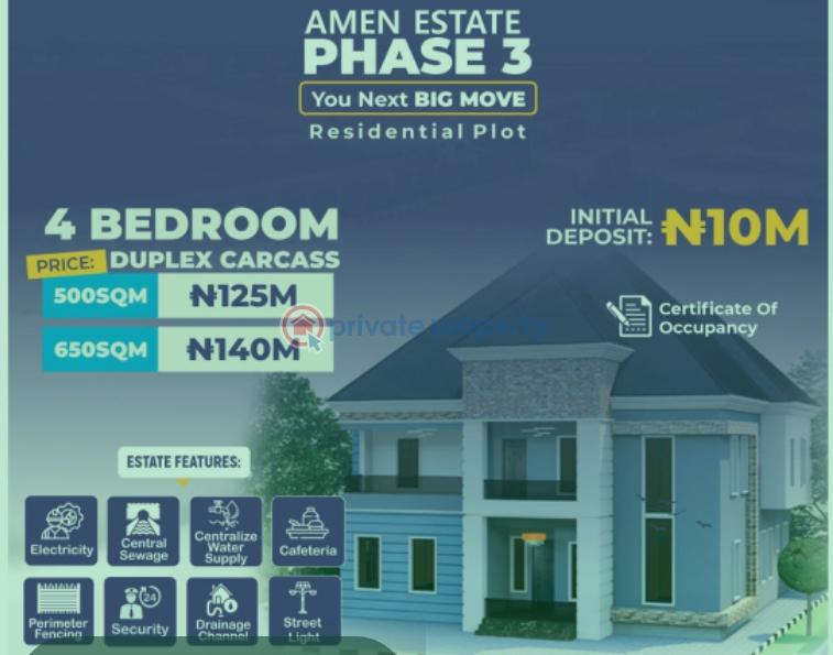 4 bedroom Duplex For Sale Amen Estate Phase 3 Ibeju-Lekki Lagos - 0
