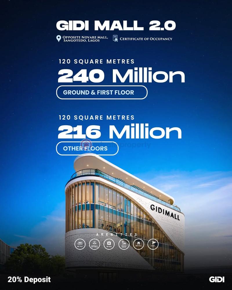 Mall/Complex/Plaza For Sale Sangotedo Axis Sangotedo Ajah Lagos - 1