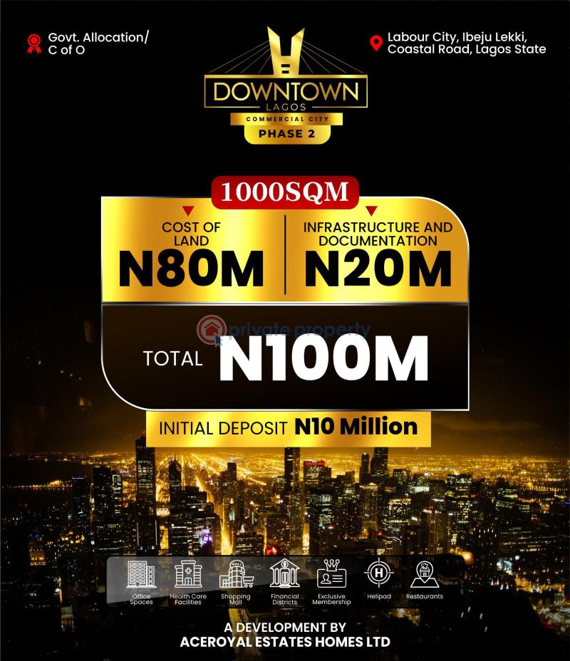 Commercial Land For Sale Downtown Lagos Commercial City Phase 2 Labour City Ibeju Lekki Coastal Road Ibeju-Lekki Lagos - 2
