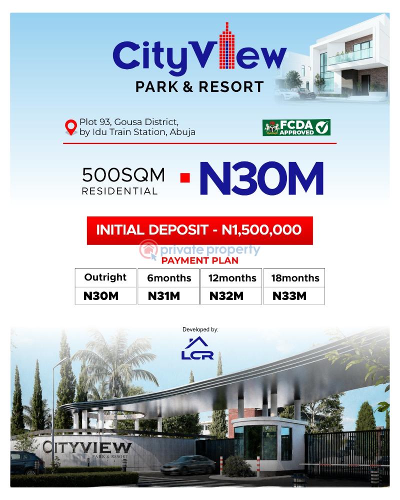 Residential Land For Sale City View Park And Resort Gousa District By Idu Train Station Fct Abuja Abuja Phase 1 