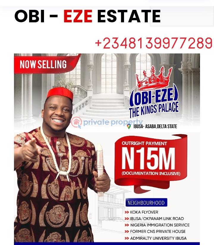 Residential Land For Sale Obi Eze Estate, Ibuzo Asaba Delta