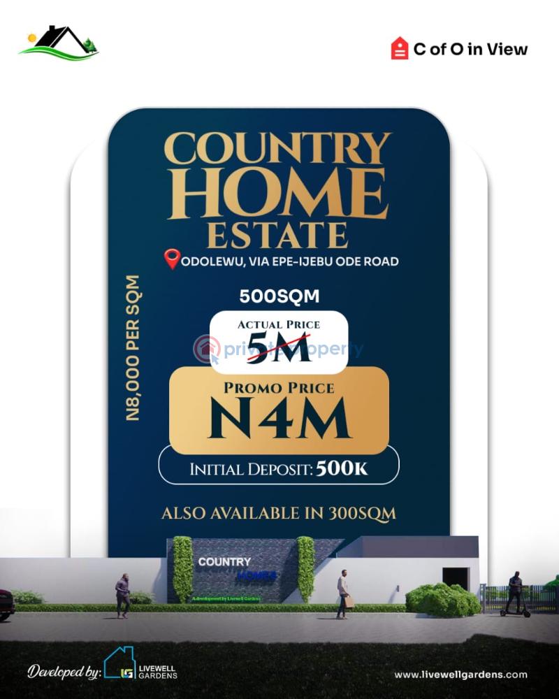 Residential Land For Sale Odolewu, Epe–ijebu Ode Ijebu Ogun - 0
